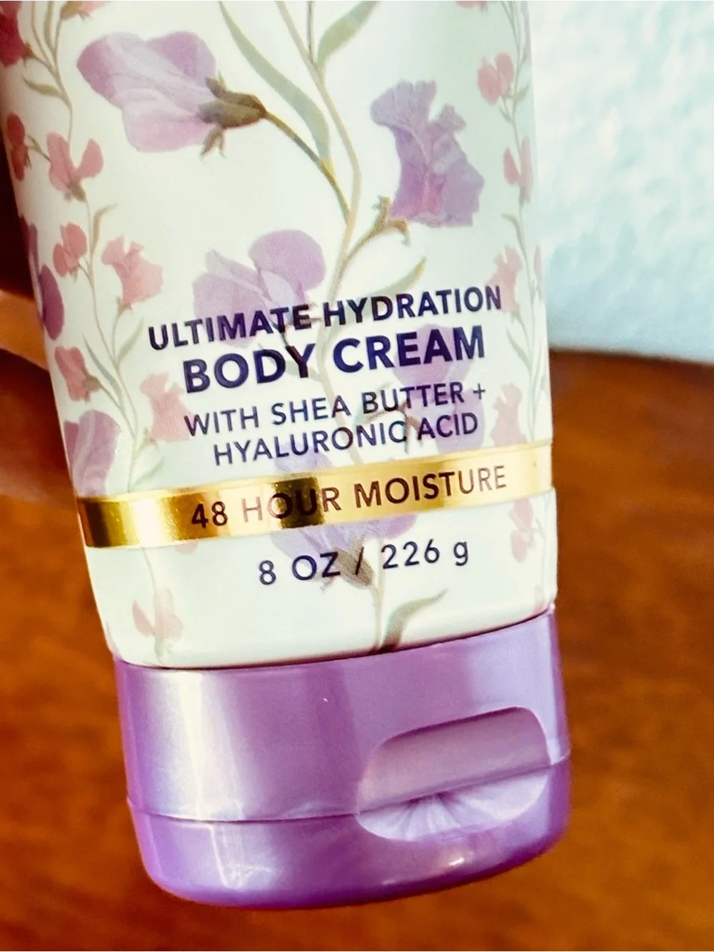 Bath & Body Works Sweet Pea Body Cream - Lavender Pink Floral Tube